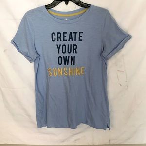 Kids tee “create your own sunshine “
